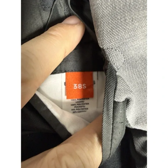 Bluffworks Sport Coat Mens 38S Gray Presidio Blazer Performance Slim Fit Travel